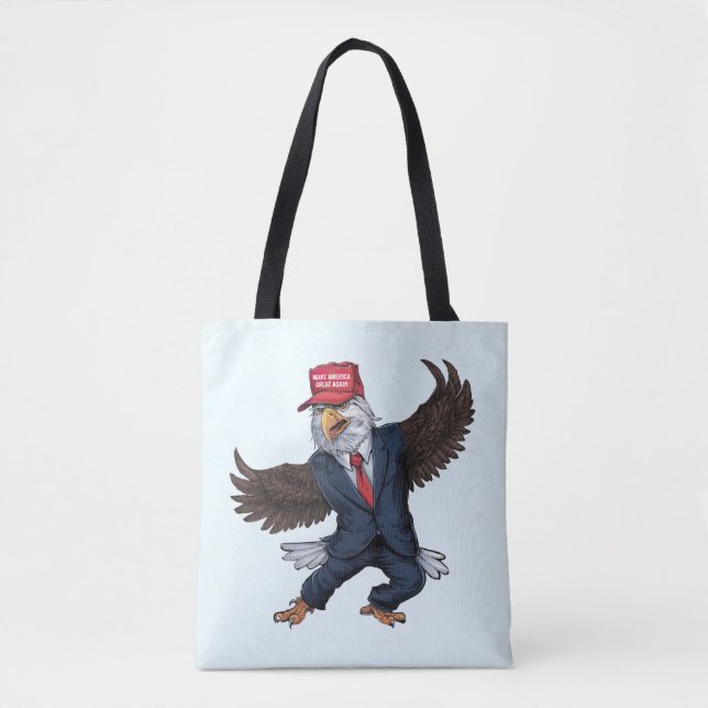 Funny American Eagle  Tote Bag (Front)
