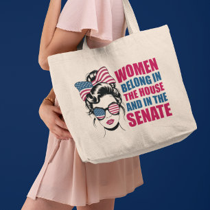 Funny American Feminist Quote Political Tote Bag