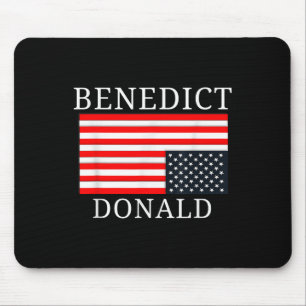 Funny American Flag Benedict Donald Anti Trump Mouse Pad