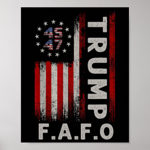 Funny American Flag Poster