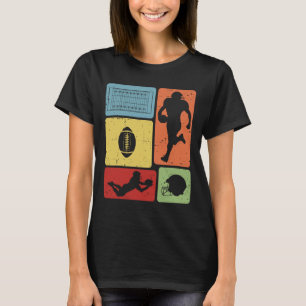 Funny American Football Player Field Game Enthusia T-Shirt