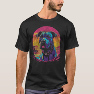 Funny American Pit Bull Terrier Dog Vintage Retro T-Shirt