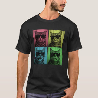 Funny American Shorthair cat Lover Cute Pop Art Ph T-Shirt