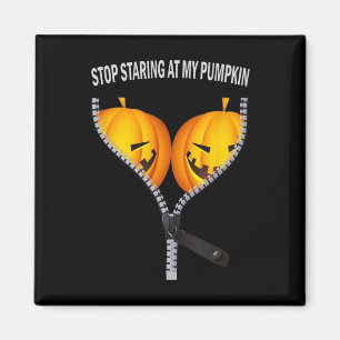 Funny American Stop Staring At My Pumpkin Party Ha Magnet