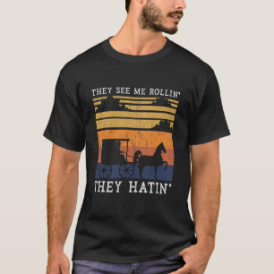Funny Amish They See Me Rollin They Hating T-Shirt