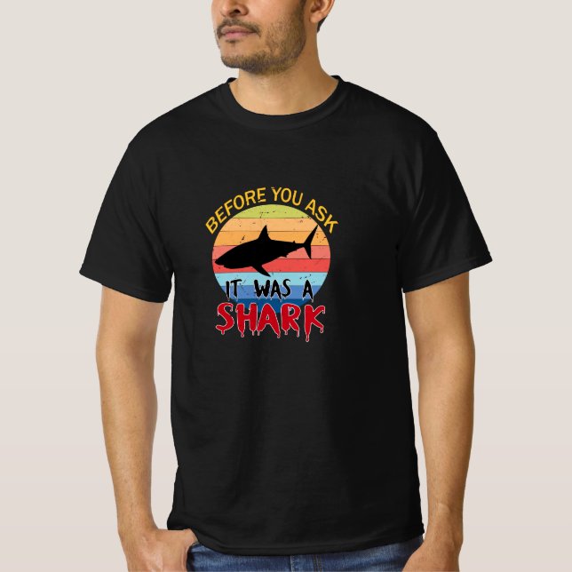 Funny Amputee Amputation Surgery Shark Humour  T-Shirt (Front)