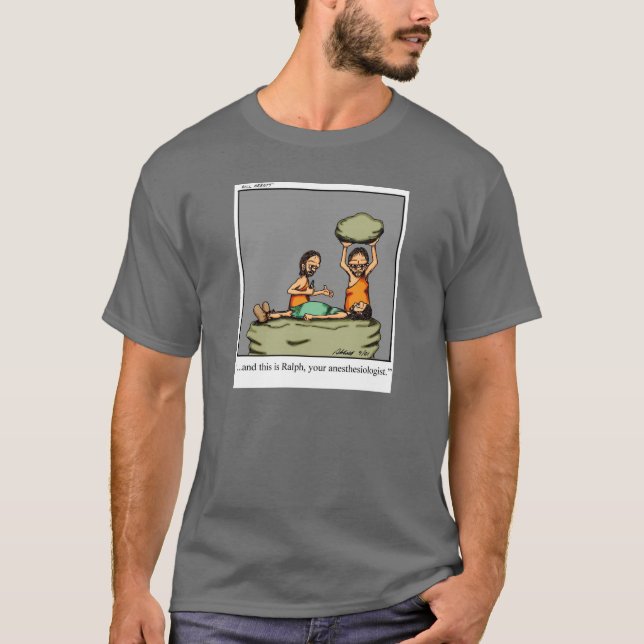 Funny Anaesthesiologist Humour Tee Shirt Gift (Front)