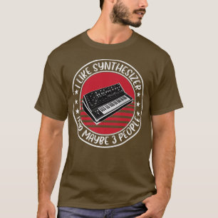 Funny Analogue Synthesizer Saying Studio Music  T-Shirt