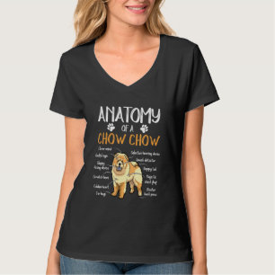 Funny Anatomy Chow Chow Dog T-Shirt