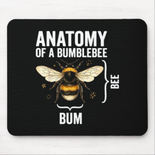 Funny anatomy of a bumblebee mouse pad