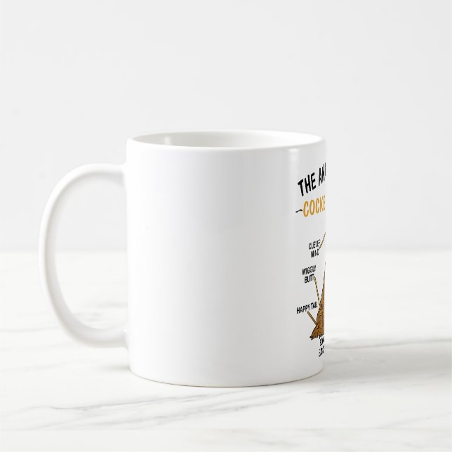 Funny Anatomy Of A Cocker Spaniel For Dog Lovers Coffee Mug (Left)