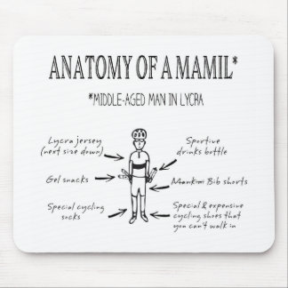 Funny Anatomy of a MAMIL Design Mouse Pad