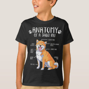 Funny Anatomy Shiba Inu Dog Lover T-Shirt