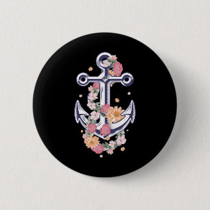 Funny Anchor Design For Women Girls Anker Ship Lov 6 Cm Round Badge