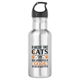 Funny Ancient Cats Worshipped As Gods Vintage Shir 532 Ml Water Bottle