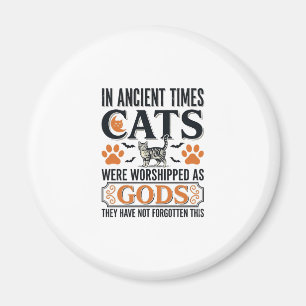 Funny Ancient Cats Worshipped As Gods Vintage Shir Magnet