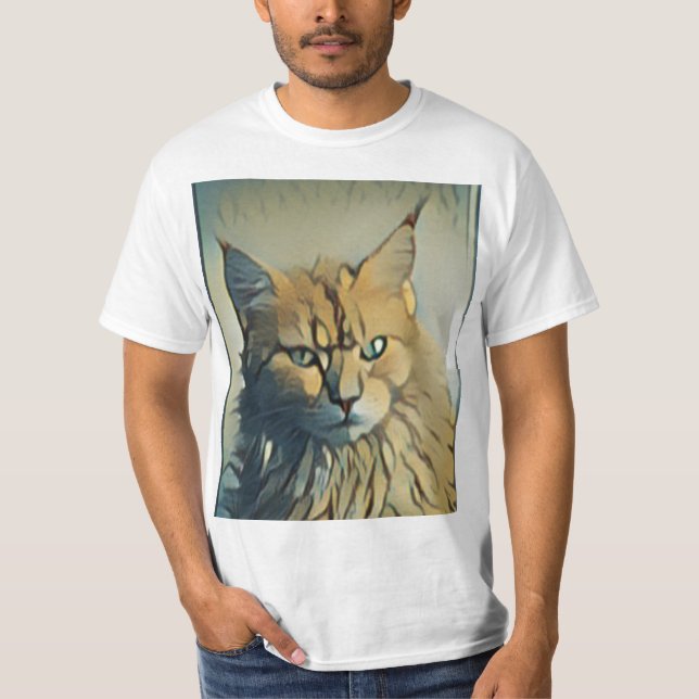 Funny And Adorable Kitten T-Shirt (Front)