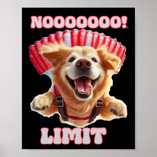 Funny And Cool Motivational Dog Sticker  Poster
