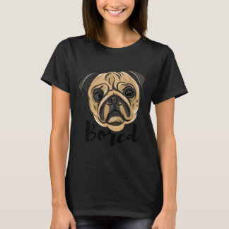 Funny and cute bored Pug Classic T-Shirt 421