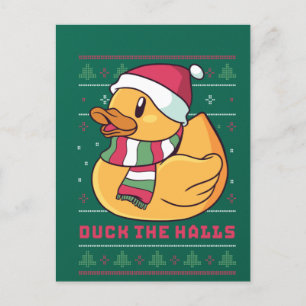 Funny and Cute Duck Puns Merry Christmas Duck The Postcard