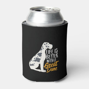 Funny and Cute Great Dane Dog Lover Can Cooler