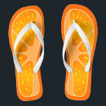 Funny and Cute Orange Slice Summer Fruit Jandals<br><div class="desc">This pretty "Funny and Cute Orange Slice Summer Fruit Unique Design" Flip Flop is definitely a cute gift for you or friends in this Summer Season. (You can add text,  monogram or name onto this design by Clicking the Customise it button) 

 More Designs You May Also Like:</div>