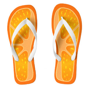 Funny and Cute Orange Slice Summer Fruit Jandals