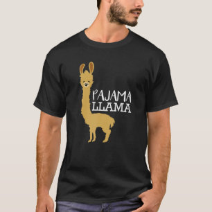 Funny And Cute Pajama Llama Bed Time Pyjama Gift T-Shirt