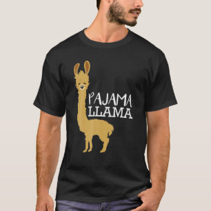Funny And Cute Pajama Llama Bed Time Pyjama Gift T-Shirt