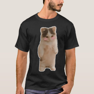 Funny And Cute Standing Cat Or Kitten Meme T-Shirt