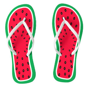 Funny and Cute Watermelon Slice Summer Fruit Jandals