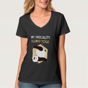 Funny And Cute Yoga Pose Meditation Pand And Panda T-Shirt