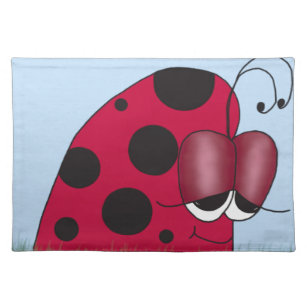Funny and Euphoric Ladybug Placemat