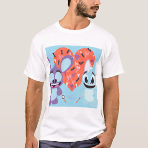 "Funny and Festive: Disney Stitch Valentine's Day  T-Shirt