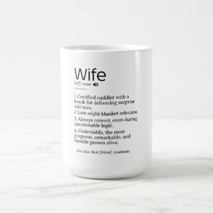 Funny and Heartfelt Wife Definition  Coffee Mug