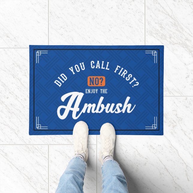 Funny and Humourous Welcome Mats | Enjoy Ambush (Indoor)