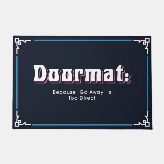 Funny and Humourous Welcome Mats | Go Away (Front)