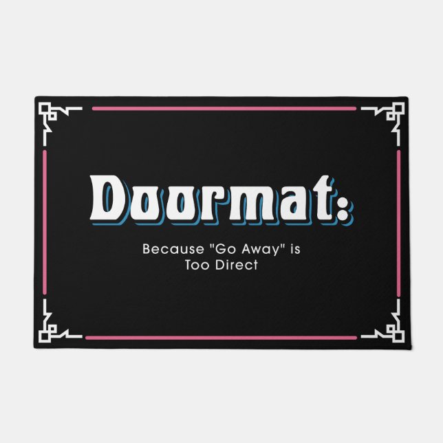 Funny and Humourous Welcome Mats | Go Away (Front)
