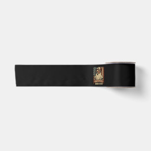 Funny and patriotic Red white and boo Satin Ribbon