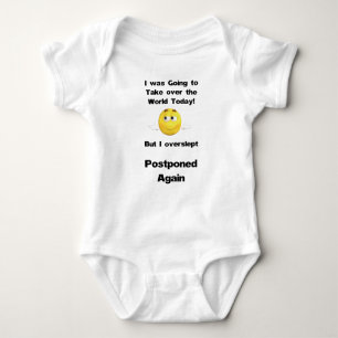 Funny and Simple Take over the World Quote Baby Bodysuit