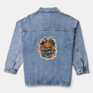 Funny and Spooky Halloween Quotes Happy Denim Jacket