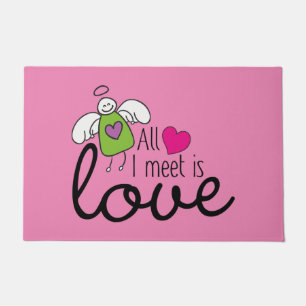 Funny Angel - All I Meet Is Love 1 Doormat