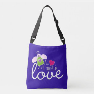 Funny Angel - All I Meet Is Love 2 Crossbody Bag