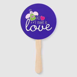Funny Angel - All I Meet Is Love 2 Hand Fan