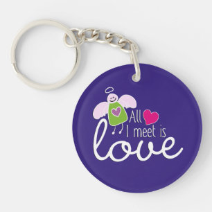 Funny Angel - All I Meet Is Love 2 Key Ring