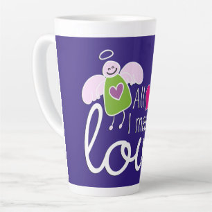 Funny Angel - All I Meet Is Love 2 Latte Mug