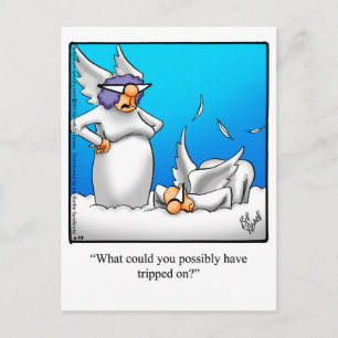 Funny Angel Humour Postcard