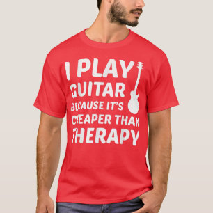 Funny Anger Therapy Rock and Metal Musician Guitar T-Shirt