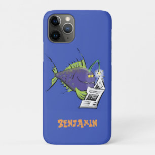 Funny angler fish cartoon Case-Mate iPhone case