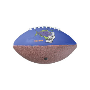 Funny angler fish cartoon football